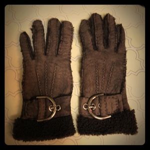 Shearling Coach gloves